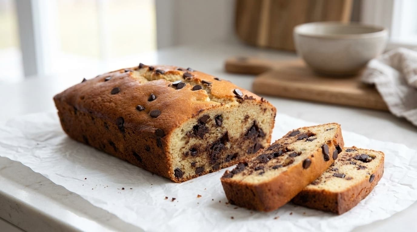 Keto Chocolate Chip Loaf Cake