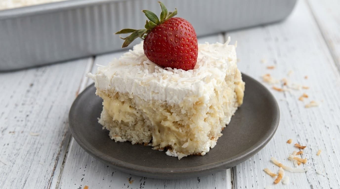 Keto Coconut Cream Poke Cake: A Light & Creamy Low-Carb Cloud!