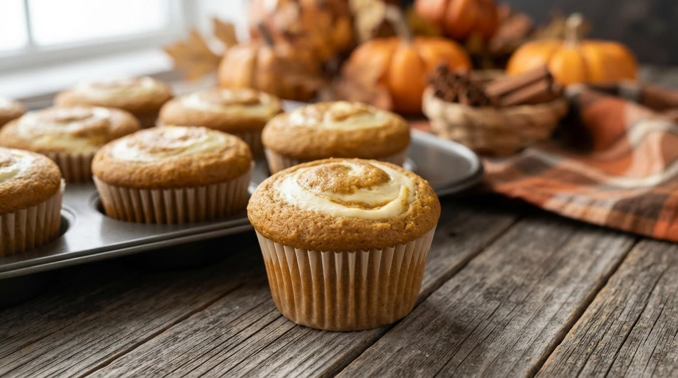 Tired of Eggs? Try These Bakery-Style Keto Pumpkin Cream Cheese Muffins! 🎃🧁